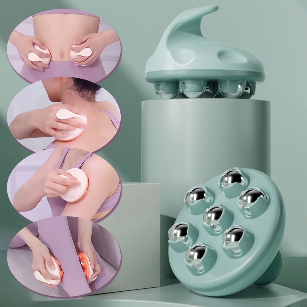 7-ball Rolling massage Tool To Reduce Belly Fat Circulation Blood ...