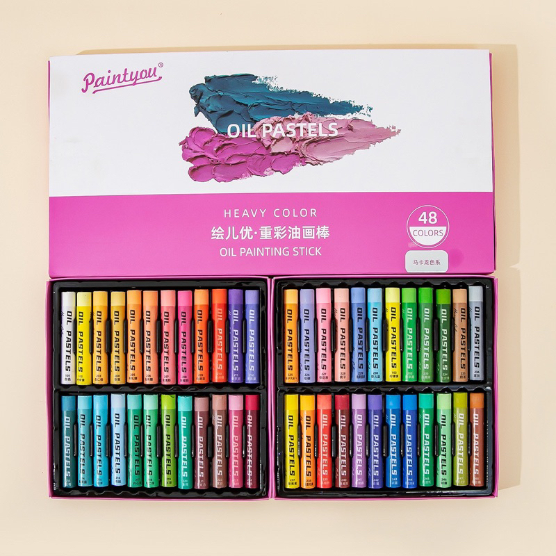 Professional Oil Pastel Soft Oil Crayons, 3D Embossed Painting Oil Wax