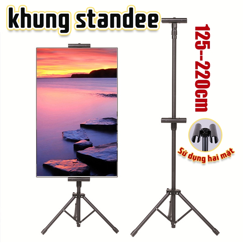 Iron leg standee, standee stand, T-shaped standee stand, With ...