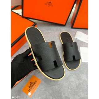 Hm men s slippers with H shaped smooth PU leather straps and 3 layer wooden soles high quality products giaydeptuananh Shopee Philippines