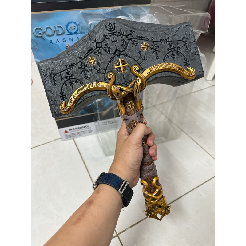 Hammer Model Thor Mjolnir God of war Ragnarok 11 Weighs 1kg of game
