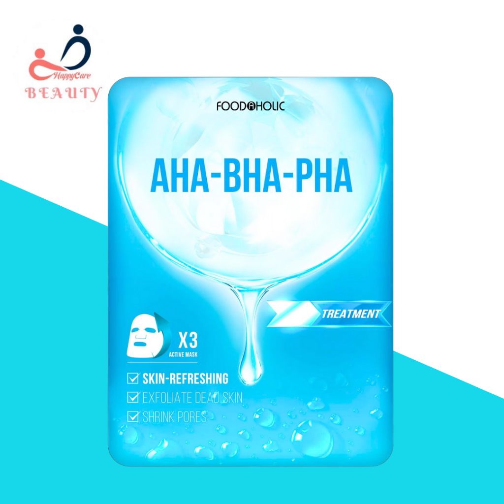 (COMBO 3 PIECES) FOODAHOLIC AHA-BHA-PHA Acne Reducing Exfoliating Mask ...