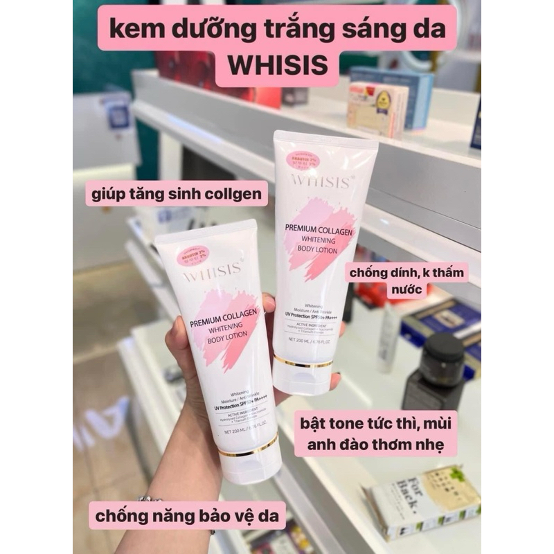 Whisis Body Lotion Korean Tone Lifting Whitening Cream 200ml | Shopee ...