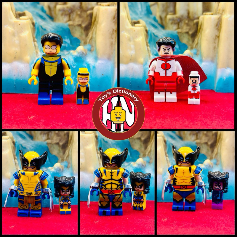 Minifigures of Marvel Deadpool, Wolverine, Riot characters - Mini ...