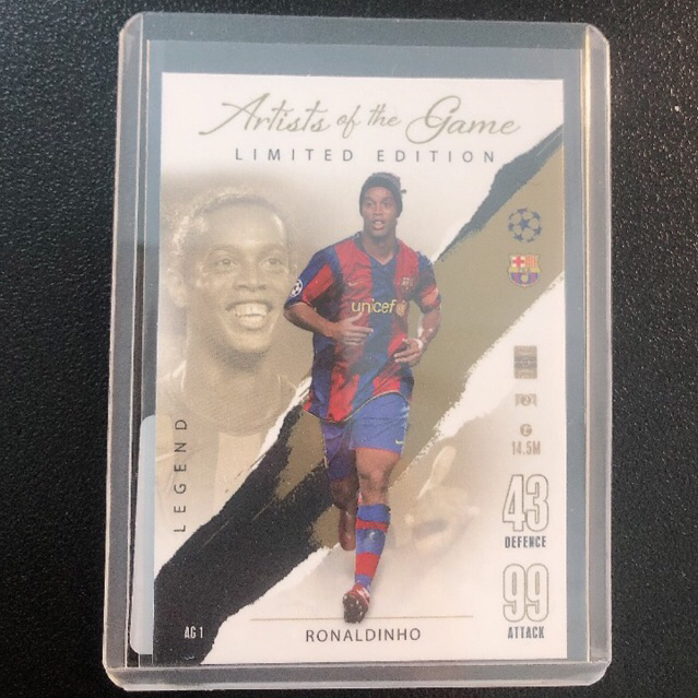 B650 Ronaldinho FCB Limited Edition Topps Match Attax Extra 2023-24 ...