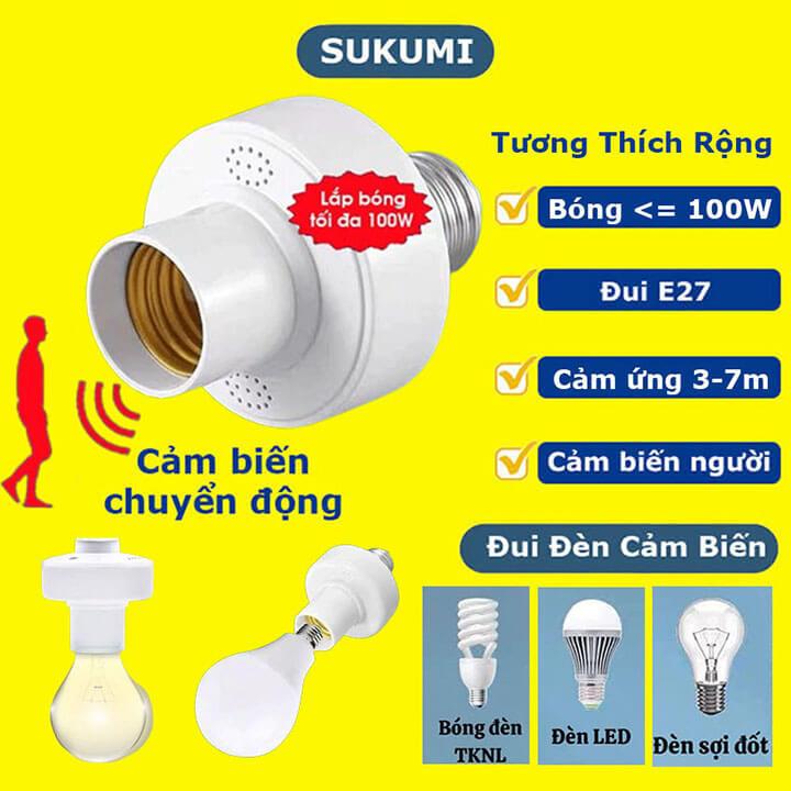 Motion sensor lamp holder automatically turns on and off microwave