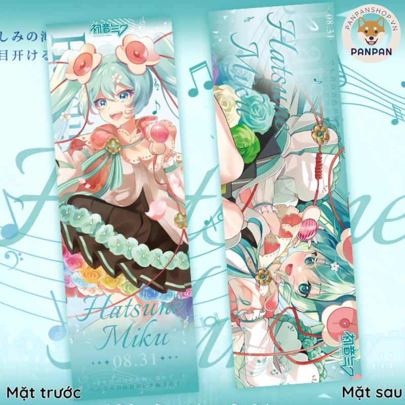 Hatsune Miku ticket 2sided card (21x7cm) Shopee Philippines