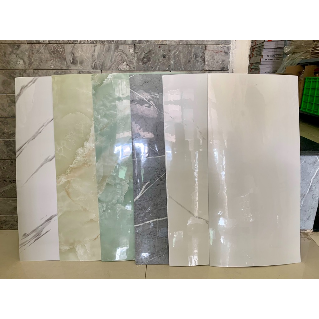 Pvc Imitation Foam Wall Panel with Glass Surface Size 30x60cm | Shopee ...