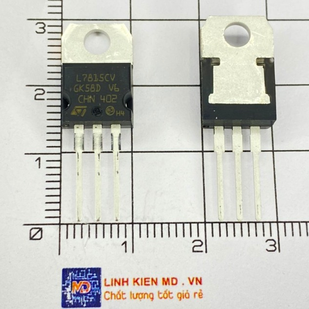 L7815cv / L7815 Genuine ST 15V voltage regulator IC (Combo of 3 ...