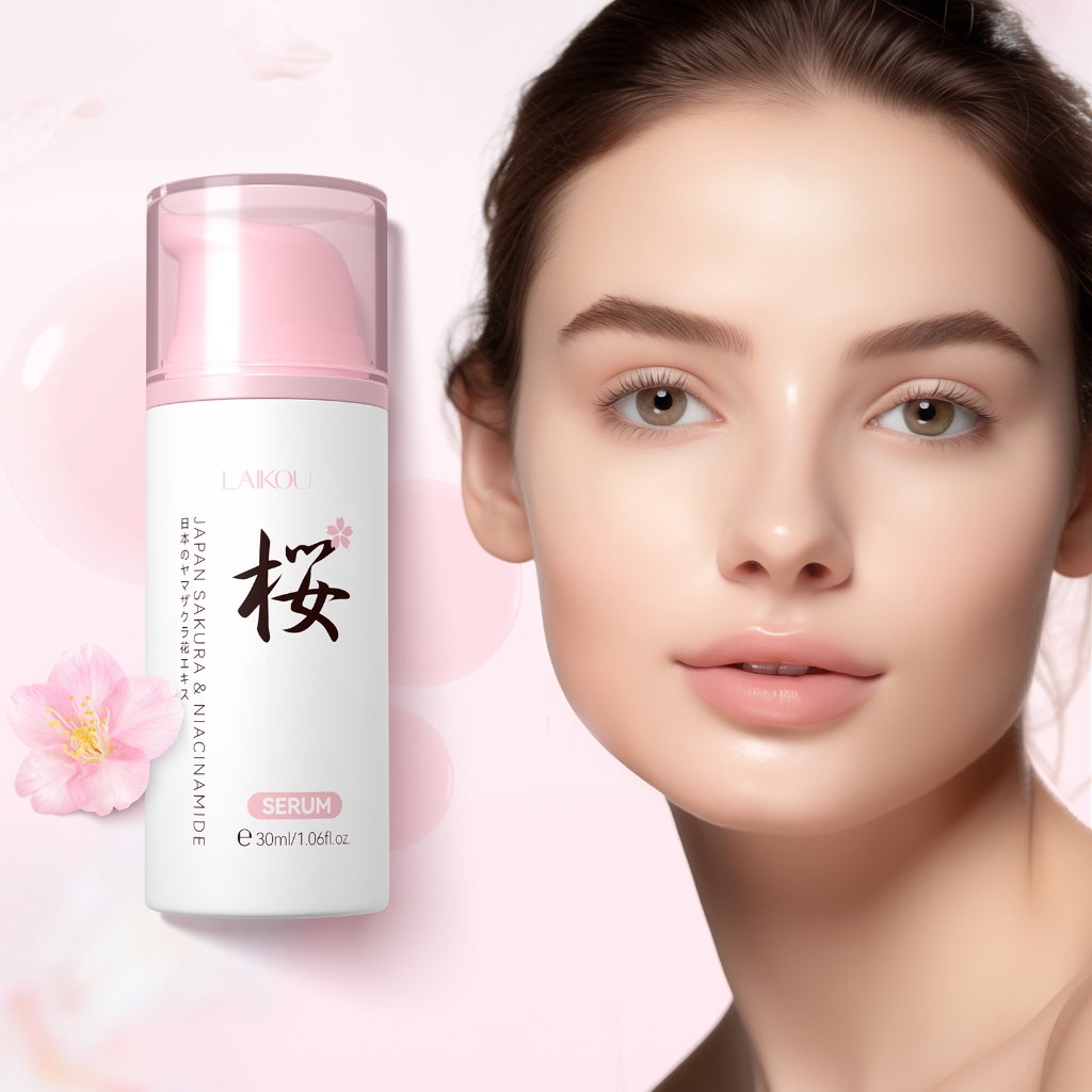 Laikou Sakura Niacinamide Anti-Aging Skin Rejuvenating Essence Serum ...