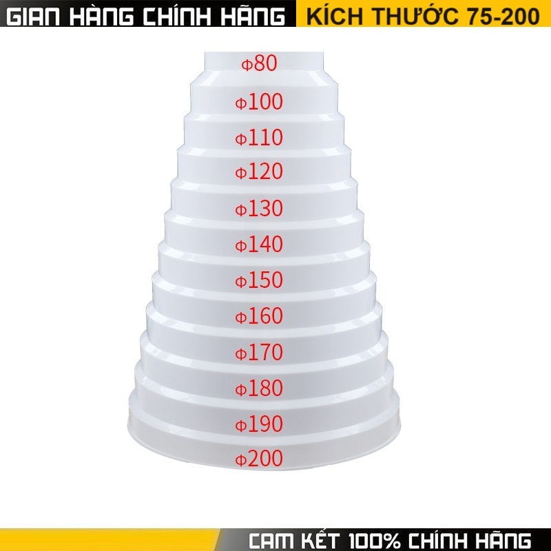 Retractable Cone Funnel Exhaust Fan Pipe From 200 to 75mm / Silver ...