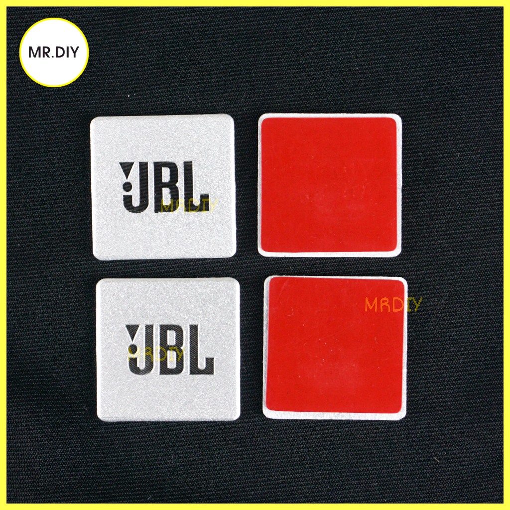 Jbl Logo Stamp Sticker 25 x 25mm Black Letter Gray Background Super ...