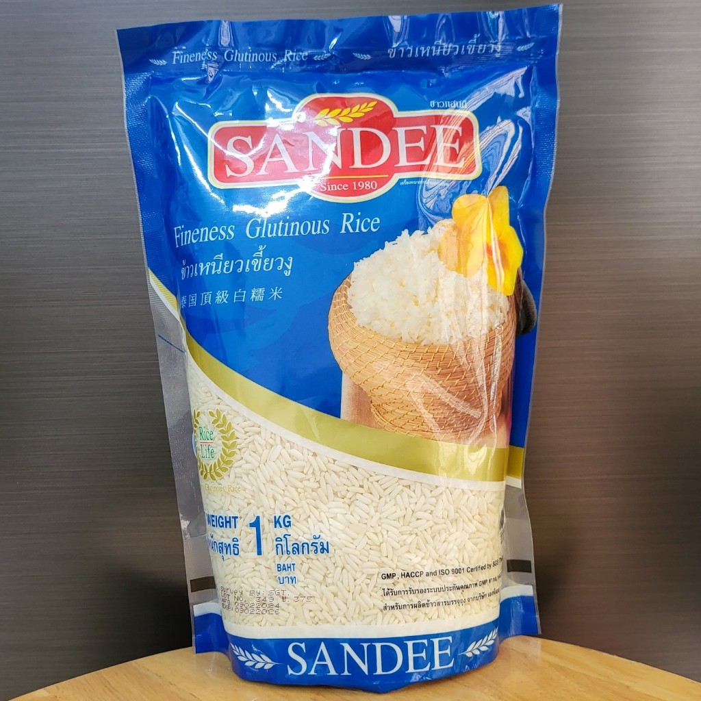 Sandee Green Bag 1 Kg Thai Thai Glutinous Rice Sticky Rice Fineness Glutinous Rice