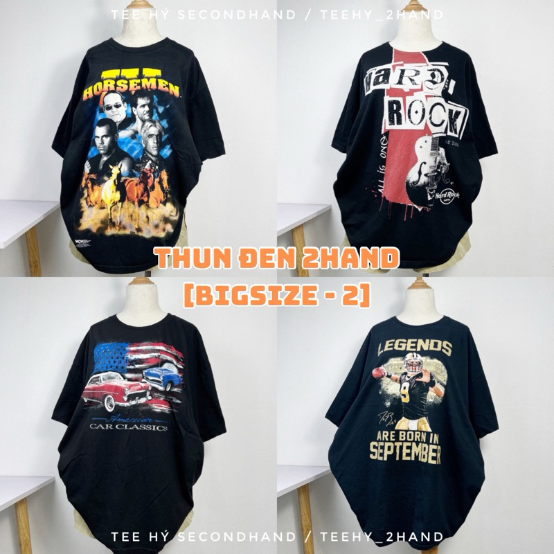 [SIZE 2xl3xl4xlbigsize link 2 ] Black & American Tshirt 2hand