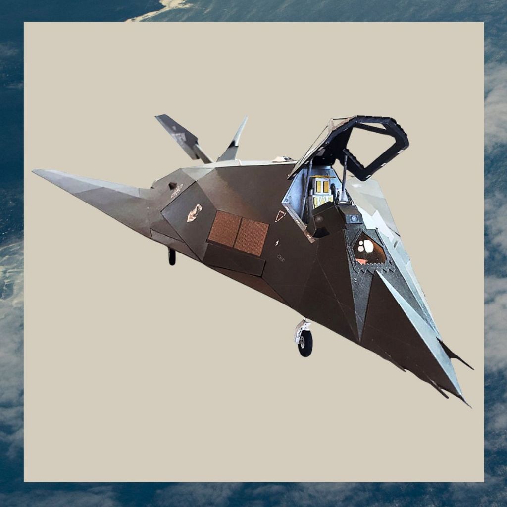 Lockheed F-117 Nighthawk Invisible Injection Paper Model | Shopee ...