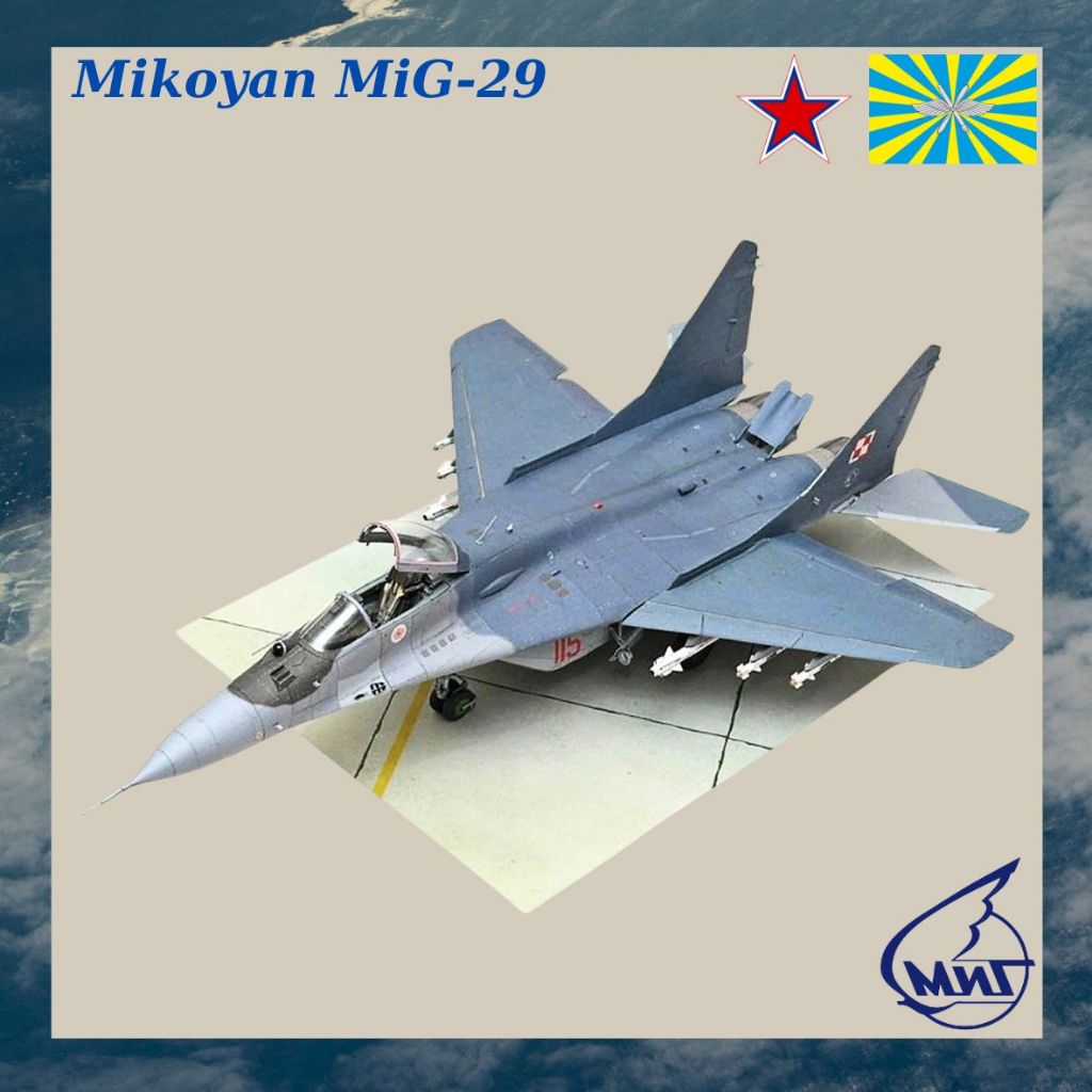 Mikoyan MiG-29 Jet Injection Paper Model | Shopee Philippines
