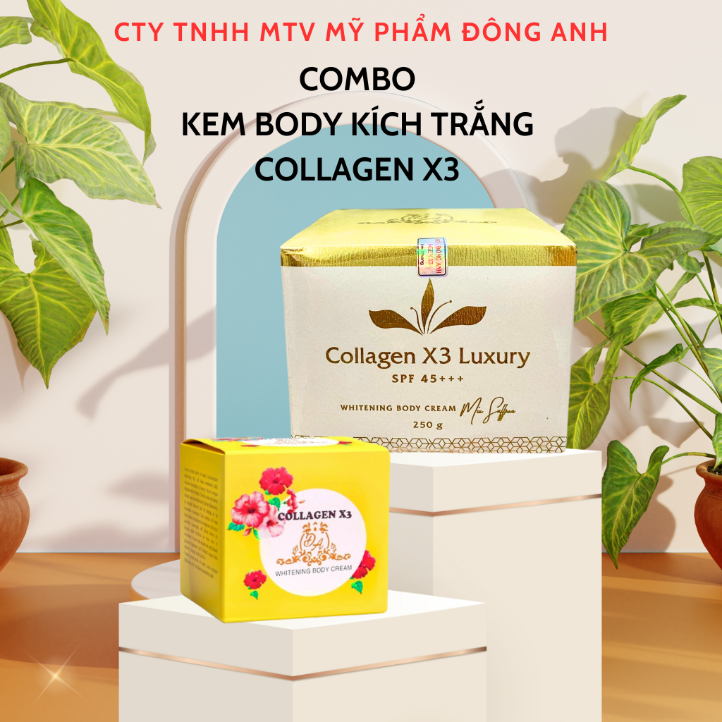 Luxury Body Cream Whitening Body Cream Moisturizing Collagen X3 Dong