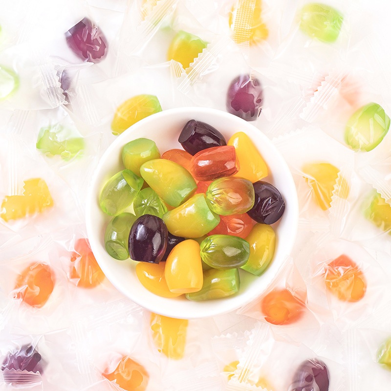 500g Mixed Fruit Peeling Candy, Peeled Mango Candy, Cheap Peeled ...