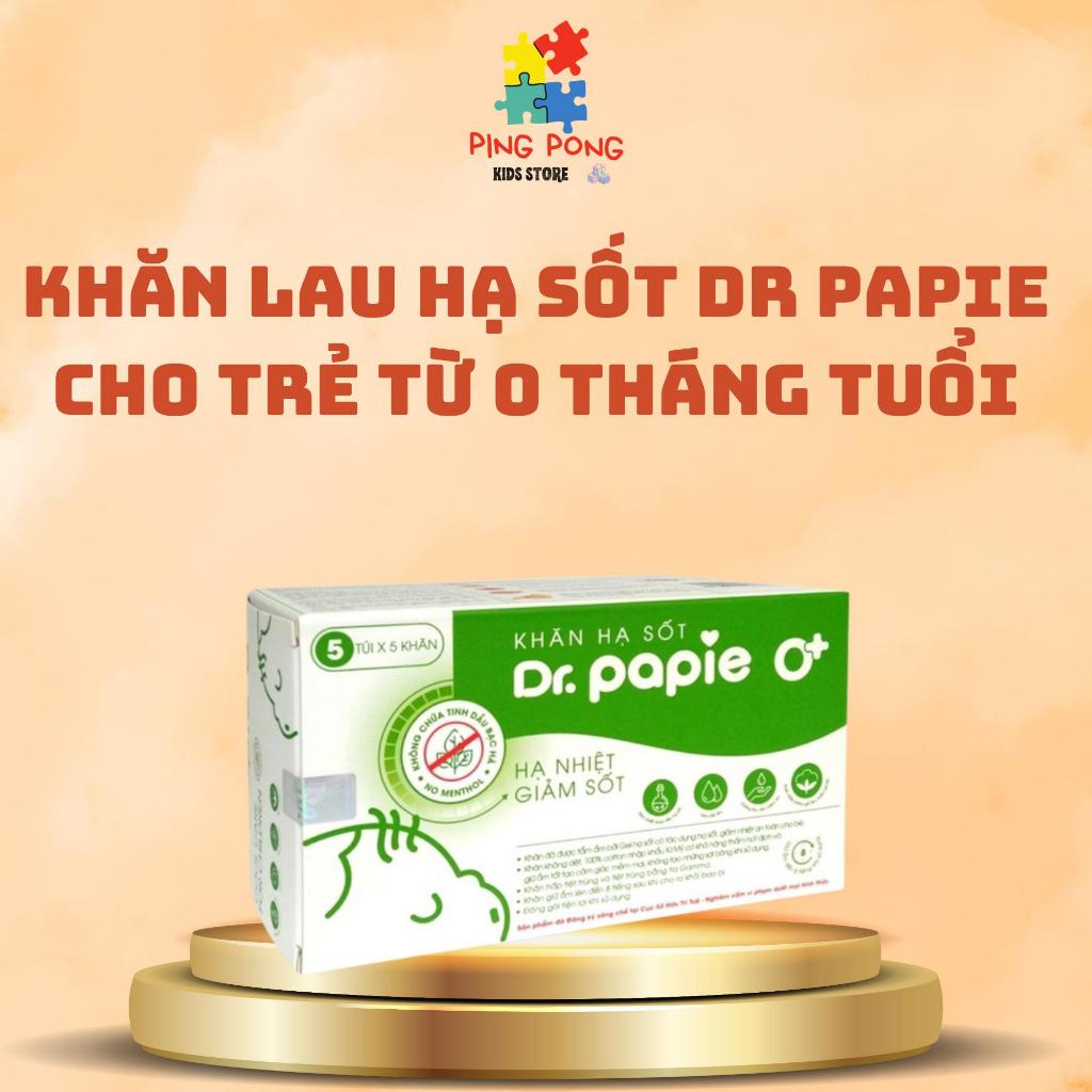 Dr Papie Fever Reducing Wipes 0 box of 5 Packs x 5 Wipes/Pack | Shopee ...