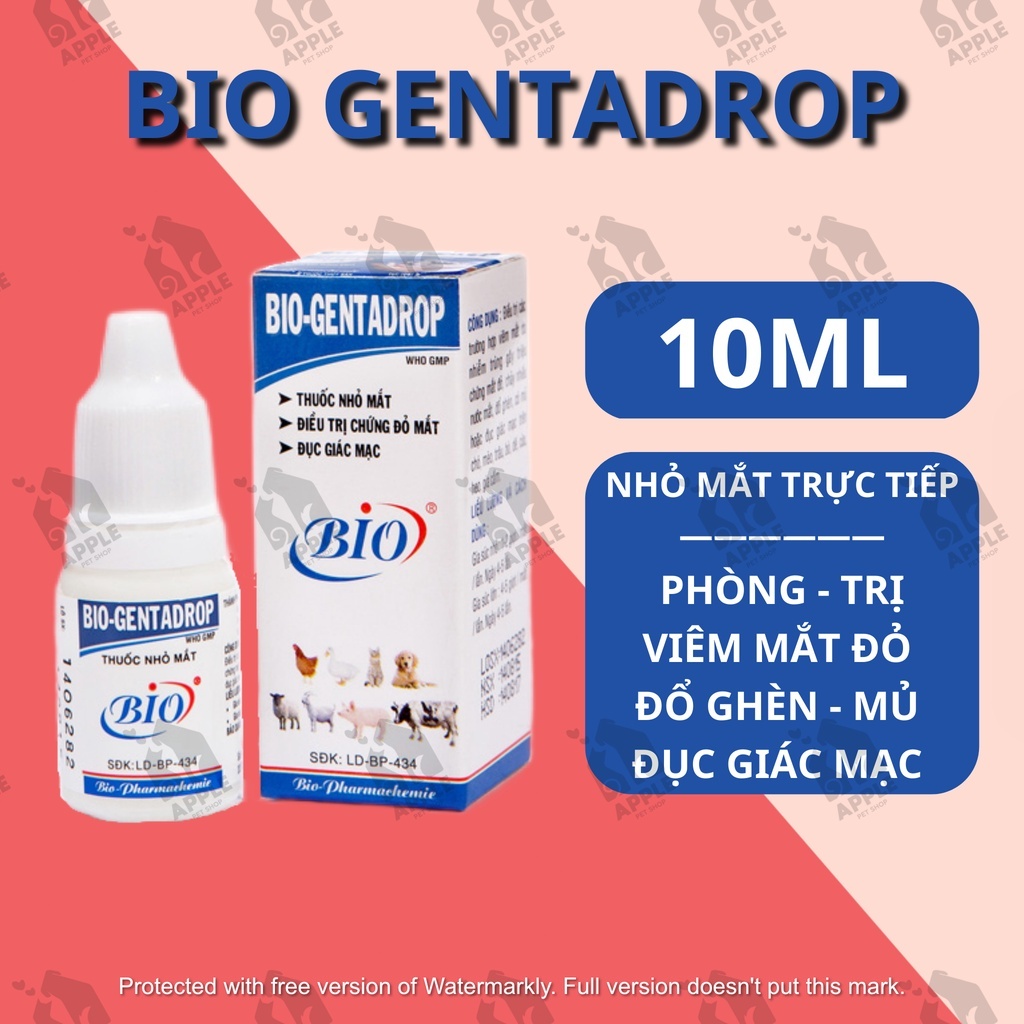 Bio Gentadrop Eye Drops Solution For Dogs And Cats 10ml Bottle Shopee