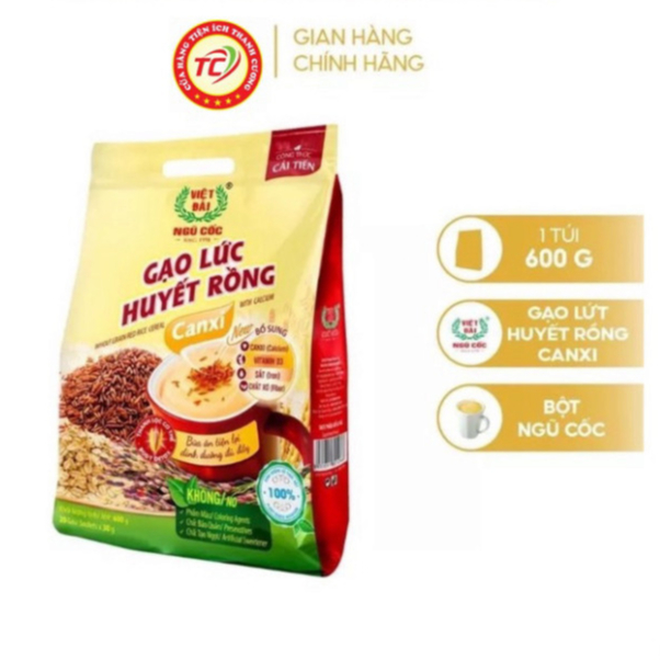 Vietnamese Calcium Dragon Blood Brown Rice Bag 600g | Shopee Philippines