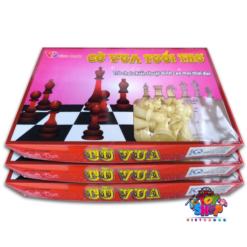 The Chess Set Of Vinh Phat Black And White Chess Pieces Comes With The ...