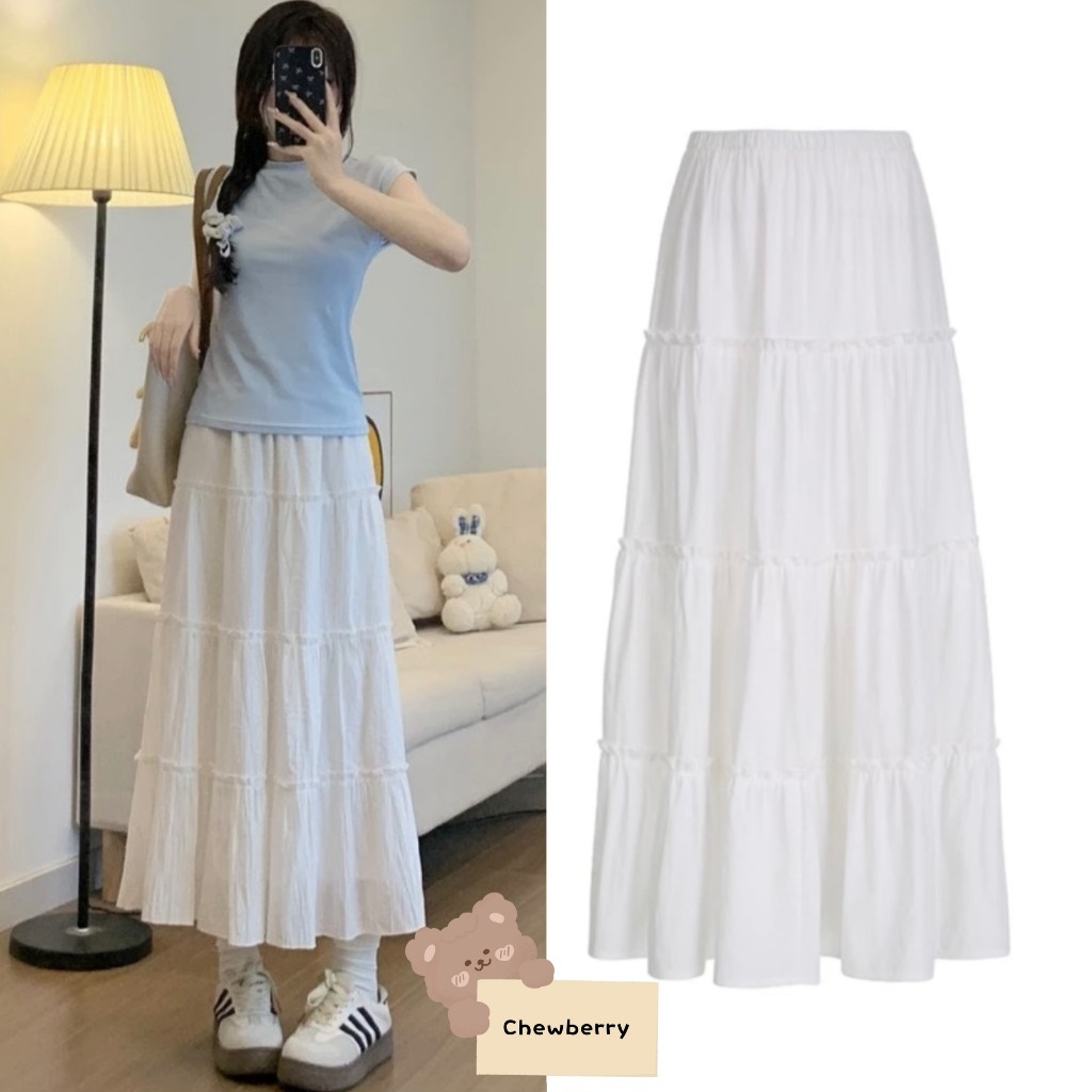 Short single layer flared skirt