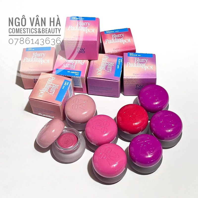 Fwee Lip and Cheek Blurry Pudding Pot Korean Blush | Shopee Philippines