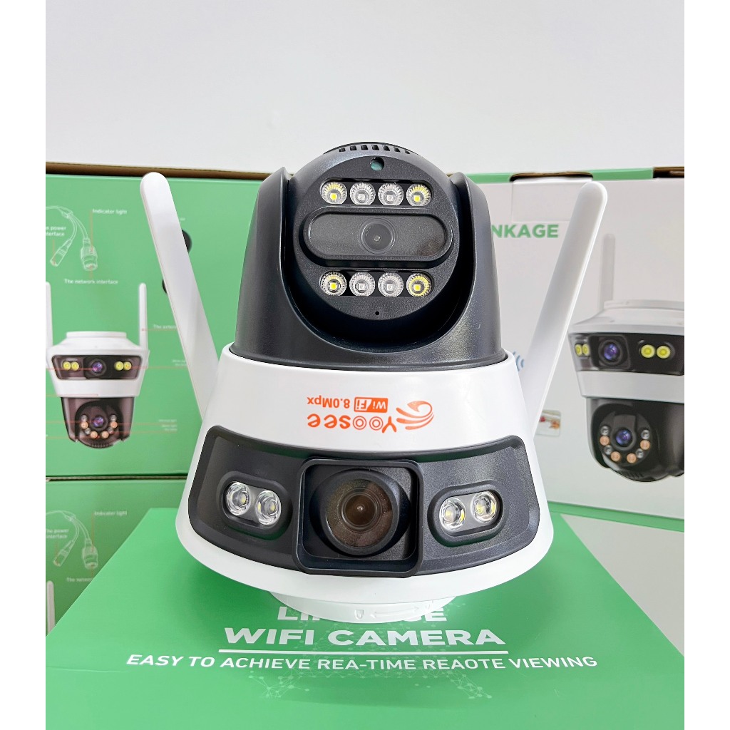Super Cool Yoosee Dual Eye Dinosaur Camera QPT609 8MP standard ...