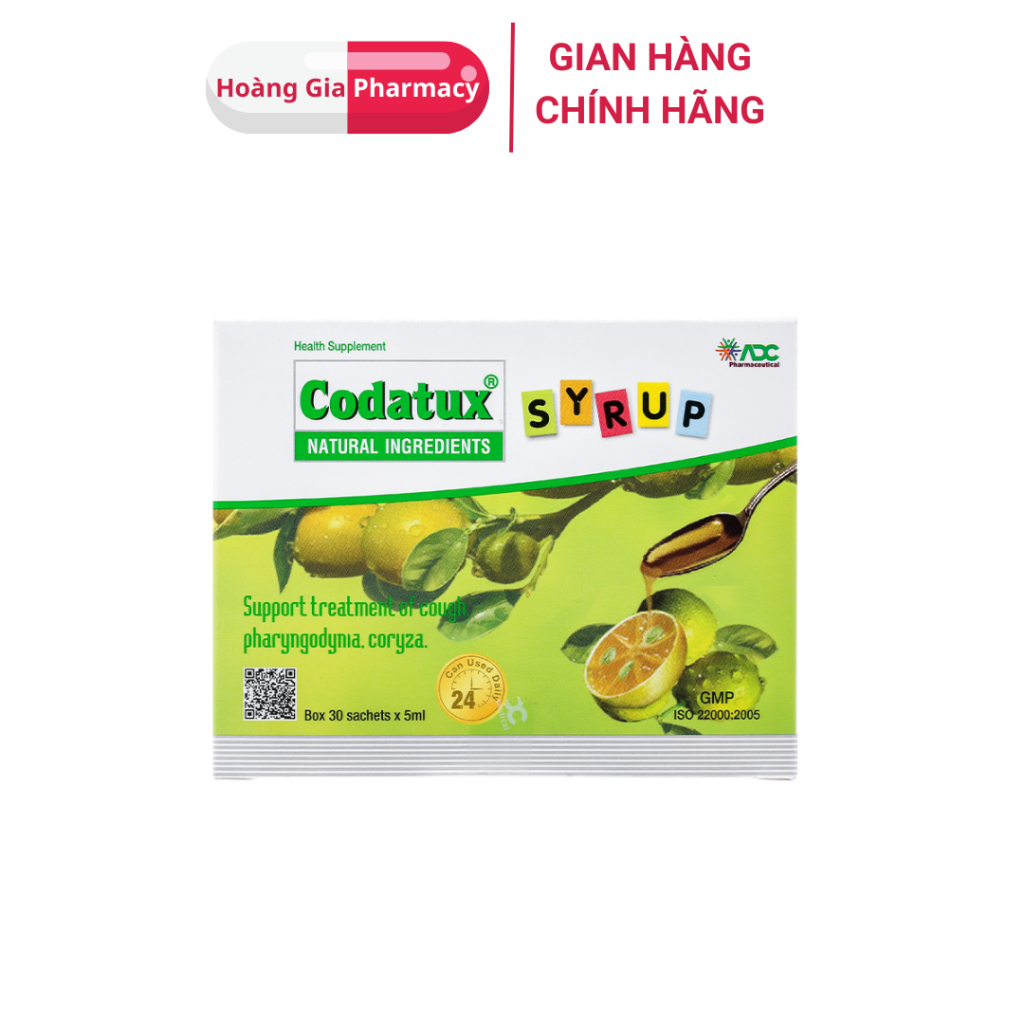Codatux cough and sore throat relief syrup (box of 30 packs) | Shopee ...