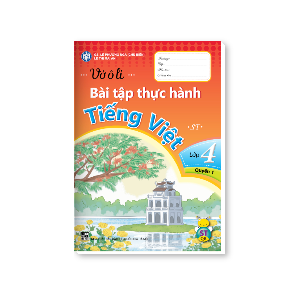 Book - Notebook with Vietnamese practice exercises for grade 4 ...