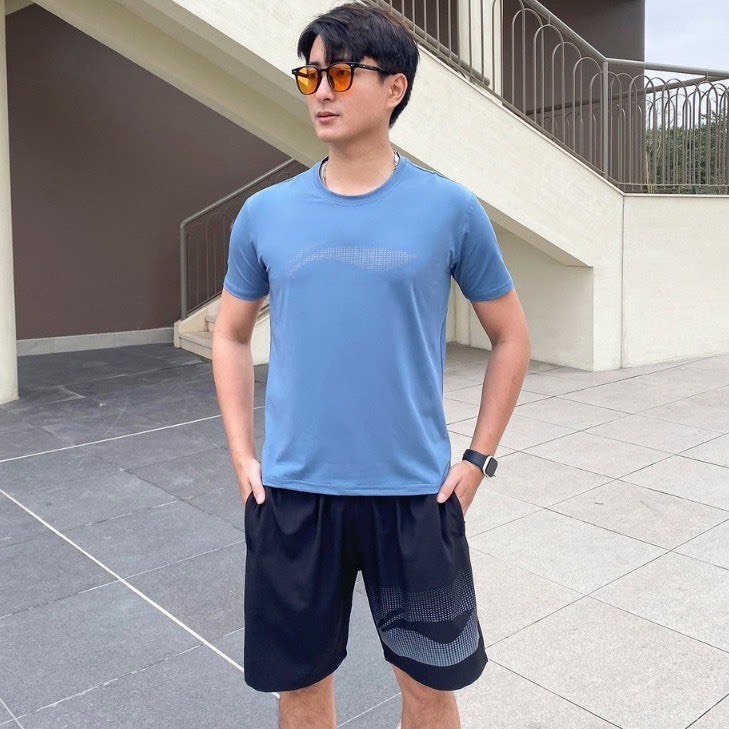 Summer Sports Set Cold Elastic Material, High-Quality Cool lining Men'S ...