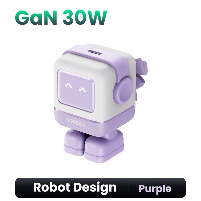30w fast charger Ugreen RoboGaN Mini CD359 robot shape, 1 Type C port ...