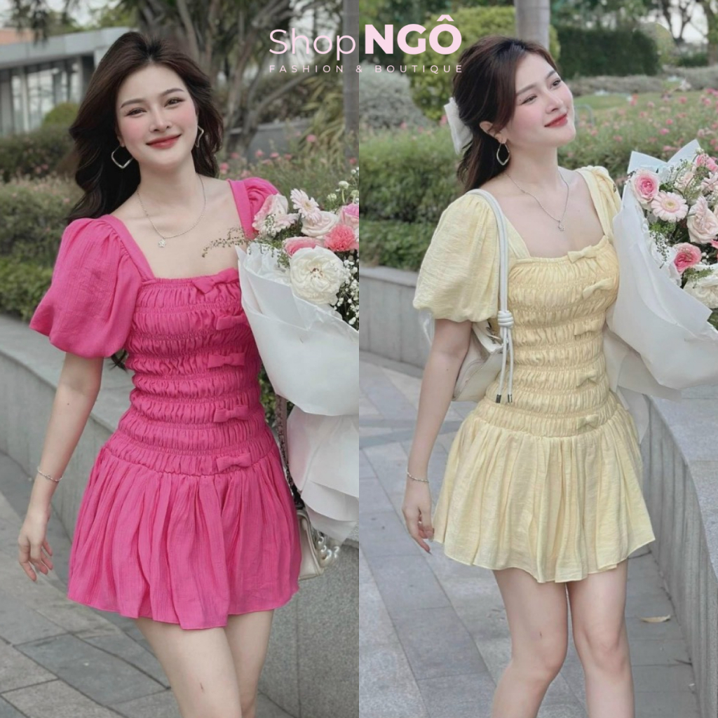 Women's dress to wear to parties and outings. Square neck flared dress ...