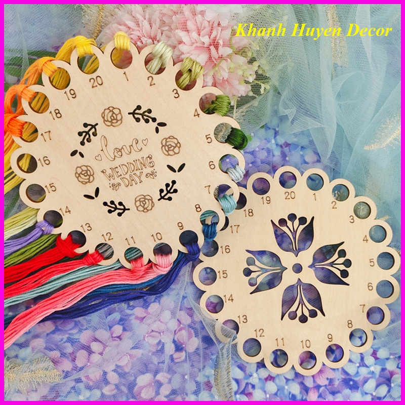 Wooden Cross Embroidery Thread Divider, Wooden Cross Embroidery Thread ...