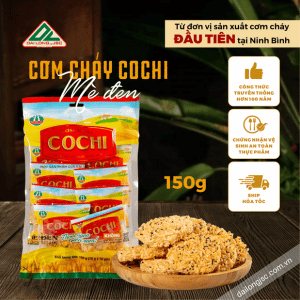 COCHI BLACK SESAME Scorched Rice 15 Gram - 150 Gram Bag, Premium Oil ...