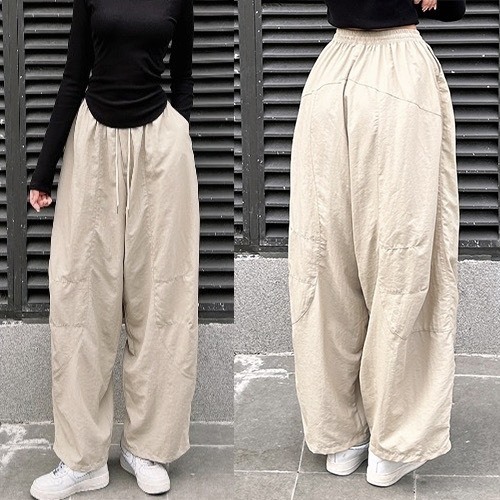 Parachute Harem Pants for Men and Women, Vintage Loose Fit, High
