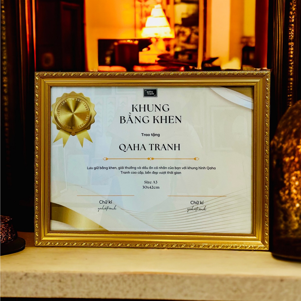 Certificate Frame A4, A3(30x42cm) Qaha Brand Colorful Classic Pattern ...