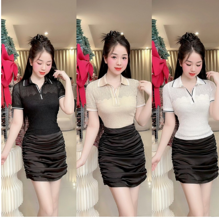 Lace Overlay Shirt with Structured Collar main image 1