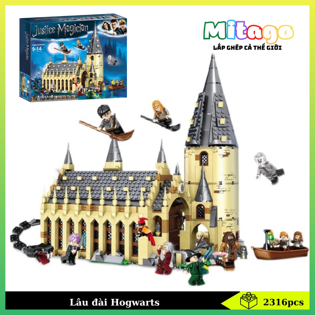 Hogwarts-harry Potter Castle assembly toy set SKU 6035 with 924 pieces ...