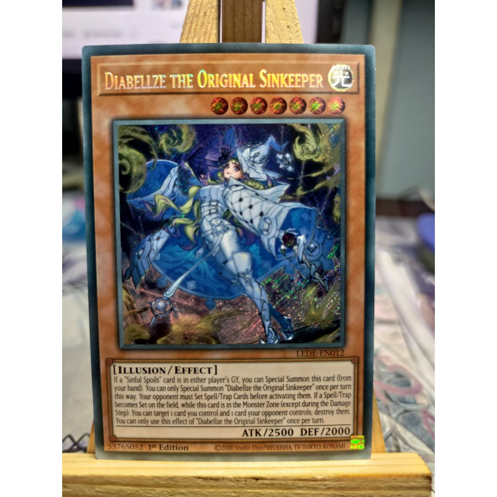 [KW2 Yugioh] [ENUK] [Waifu] Diabellze the Original Sinkeeper Card LEDEEN012