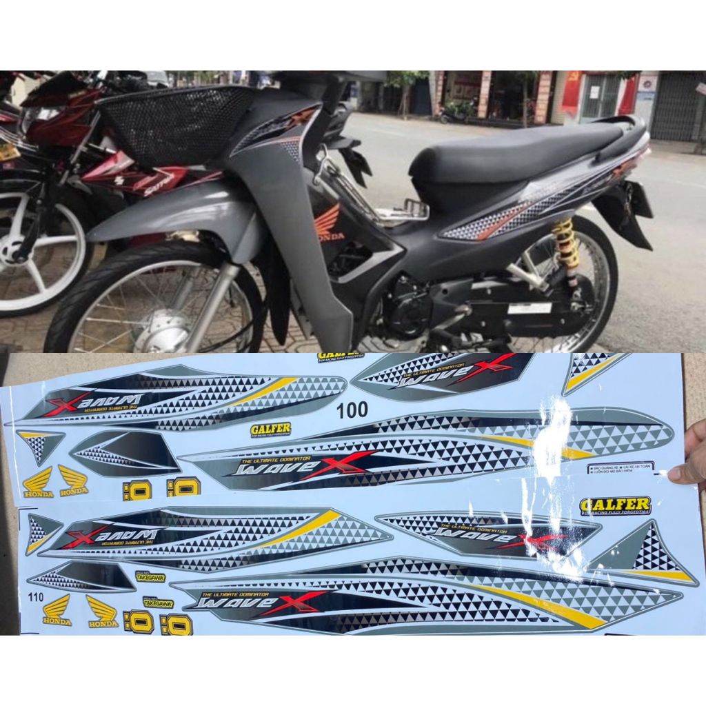 Wave Car Stickers Wave X Stickers Wave 50/100/110 | Shopee Philippines