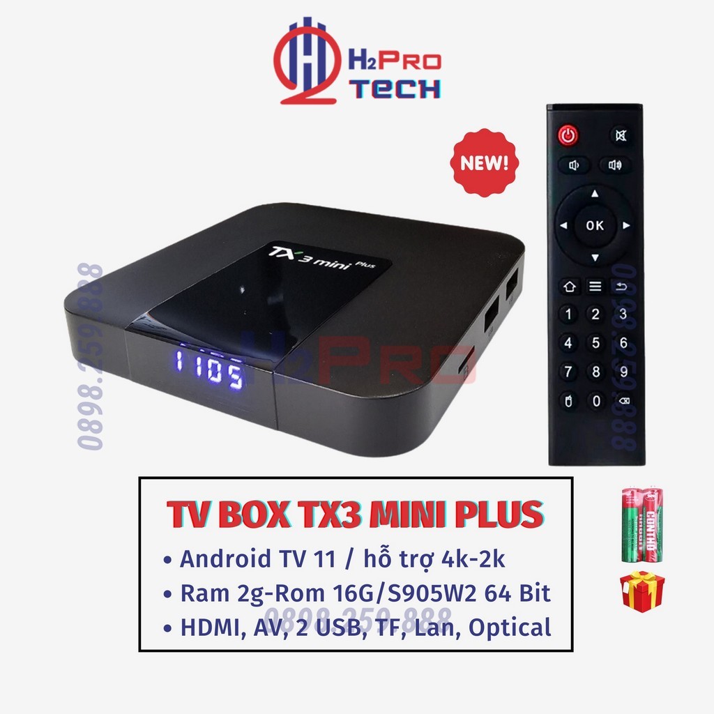 Android TV TX3 Mini Plus 2024 2G+16G, S905W2, AndroidTV 11.0 Genuine ...