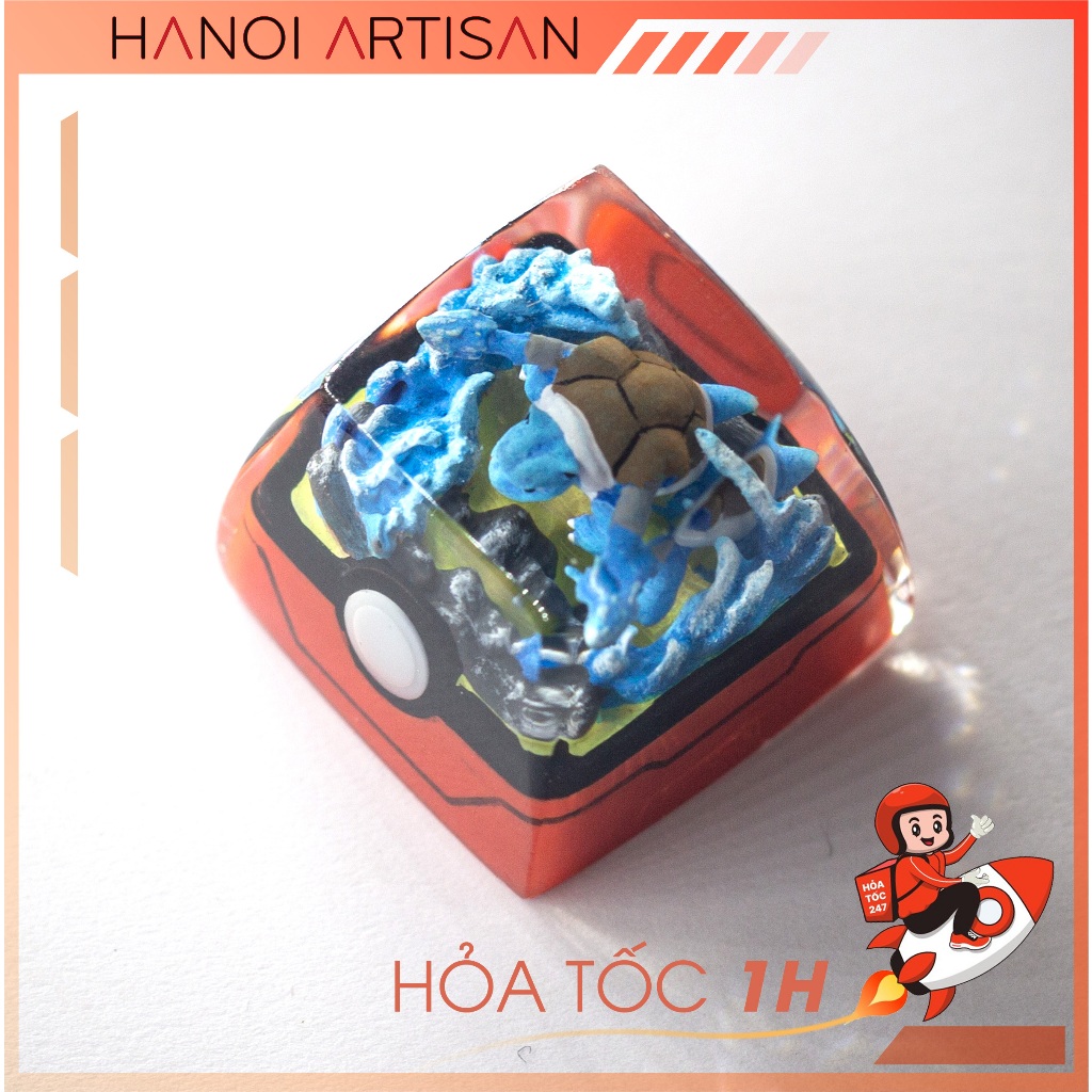 Odd Keycap Mechanical Keyboard Button Keycap Artisan Pokemon Blastoise ...