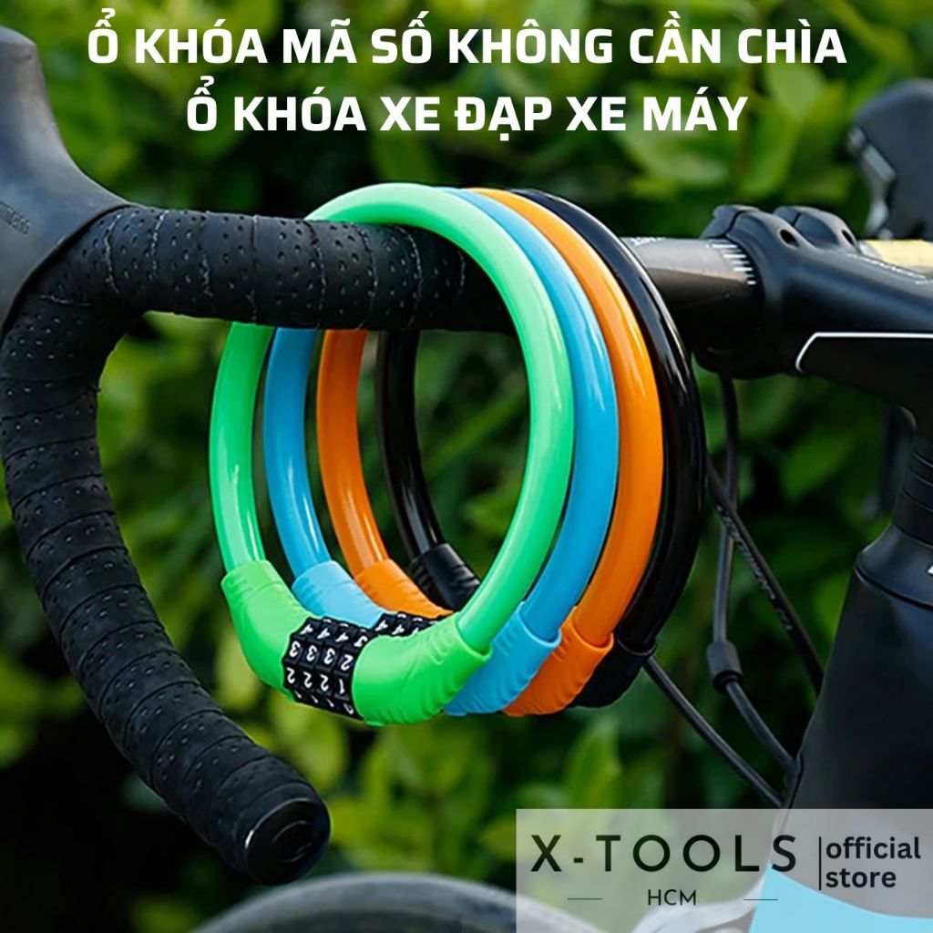 4digit Rotating Code Wire Lock with AntiCut Steel Core