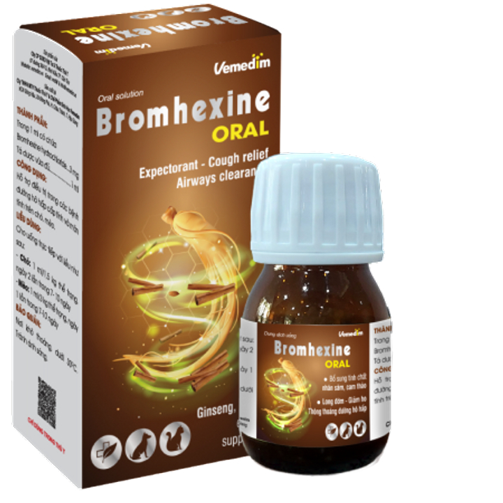Bromhexine oral Cough Syrup For Dogs And Cats Helps To Loosen Phlegm