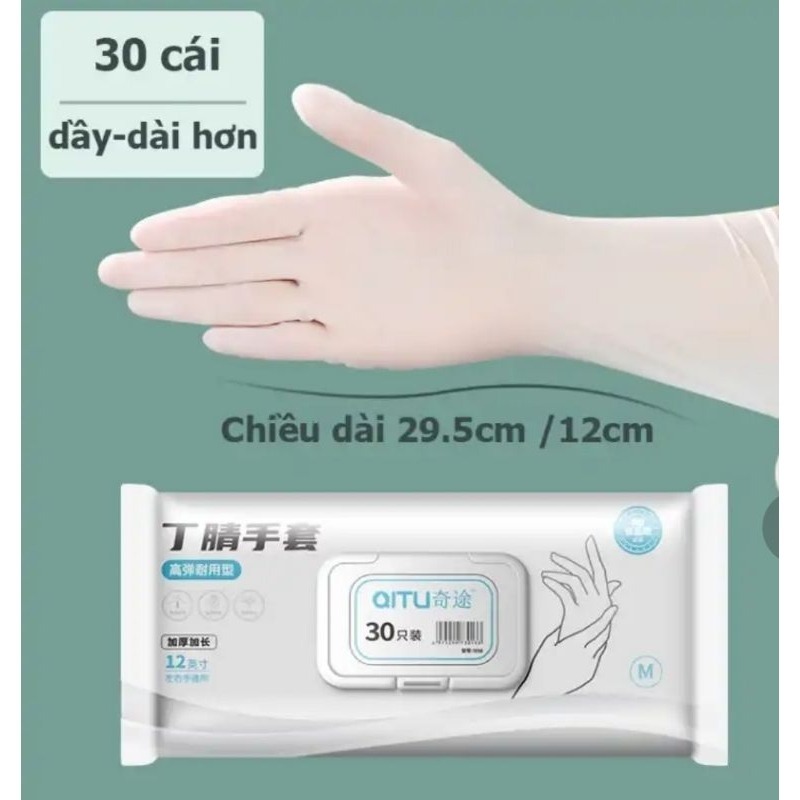 Box Of 30 Kitchen Gloves If Eating, Super Tough Dishwashing Gloves Do