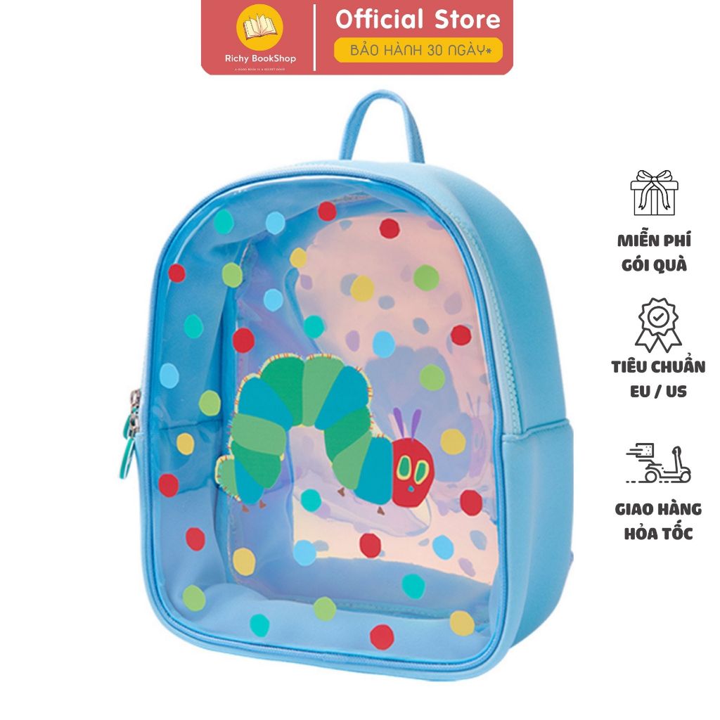 Backpack for preschool baby shaped worms, bag transparent Kids backpack