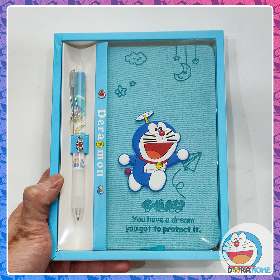 A5 notebook Combo with cute Doraemon Doremon ballpoint pen VP0028 ...