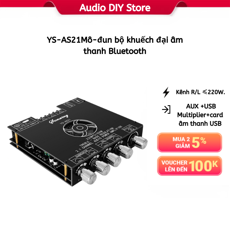 Ys-as21 Bluetooth Digital Power Amplifier Board Module TPA3251 2.1 ...